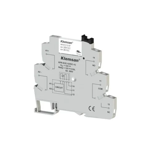 Интерфейсное реле KLEMSAN KPR-SCE-12VDC-1C 6A 270804